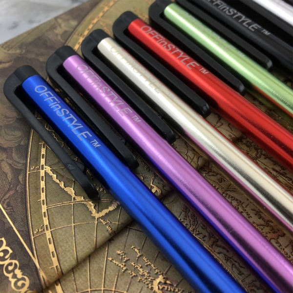 light weight portable blue purple gold red green stylus pens