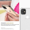 sleek clean minimal design clear tpu gel iphone 11 phone case