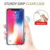 Sturdy grip clear gel phone case with soft button designs