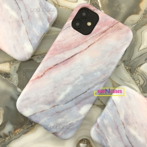 Pastel coral colour marble iphone 11 case