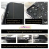Rear iphone case design clear sides with camera flash hole design