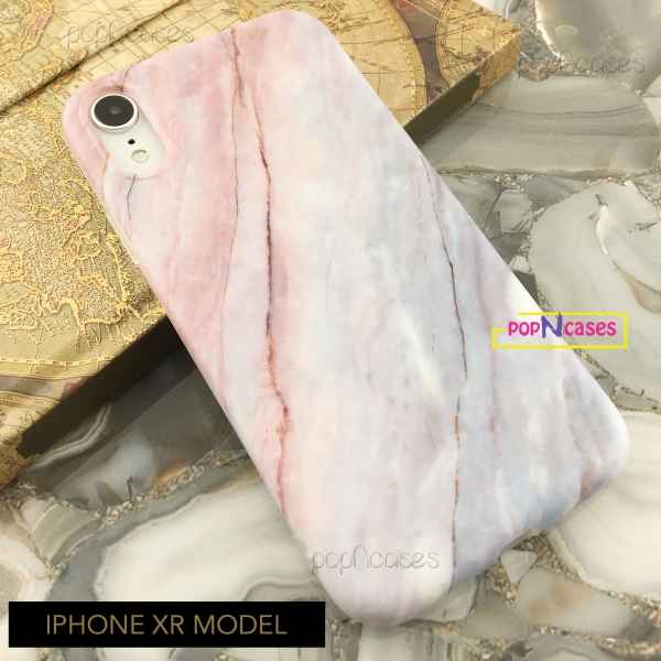 iphone xr coral marble iphone case