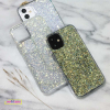 gold and iridescent crystal sparkle iphone 12 cases