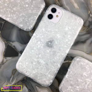 pearl white silicone iPhone 12 case