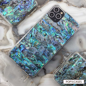 stylish ocean blue seashell iphone cases