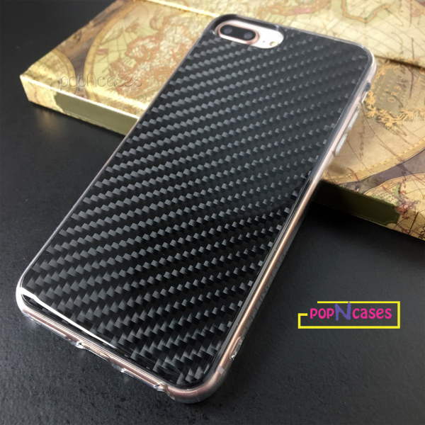 stylish black carbon fiber iphone case