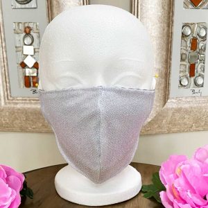Reflective Iridescent Fashion face mask made in Canada