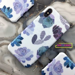 White iPhone Case With Lavender Flower