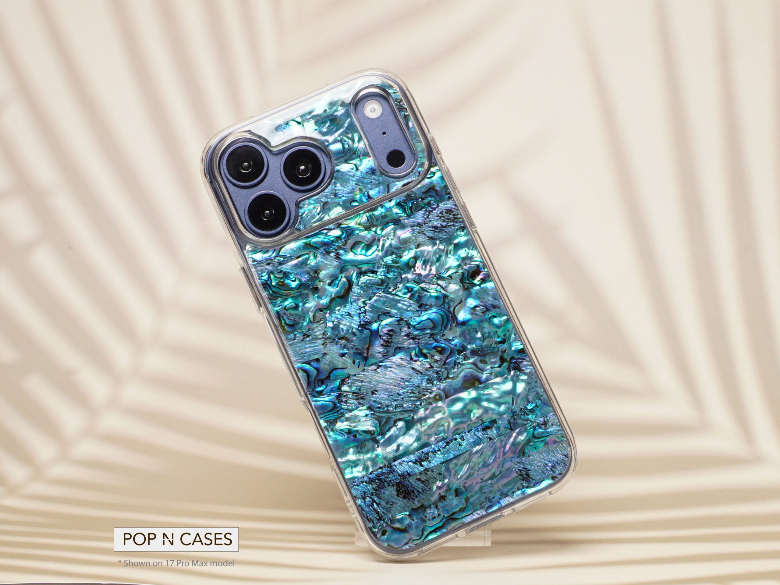 Alabone.Seashell.iphone.case.iphone.17.pro.max.magsafe.iridescent.green.blue.phone.case