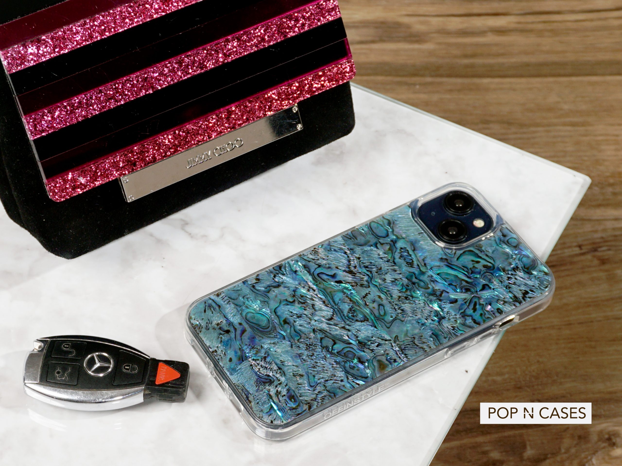 FASHIONISTA.JIMMY.CHOO.GLITTER.PURSE.CLUTCH.WITHLUXURY.IPHONE.PHONE.CASE.ACCESSORY.SEA.SHELL.IPHONE.PHONE.CASE.