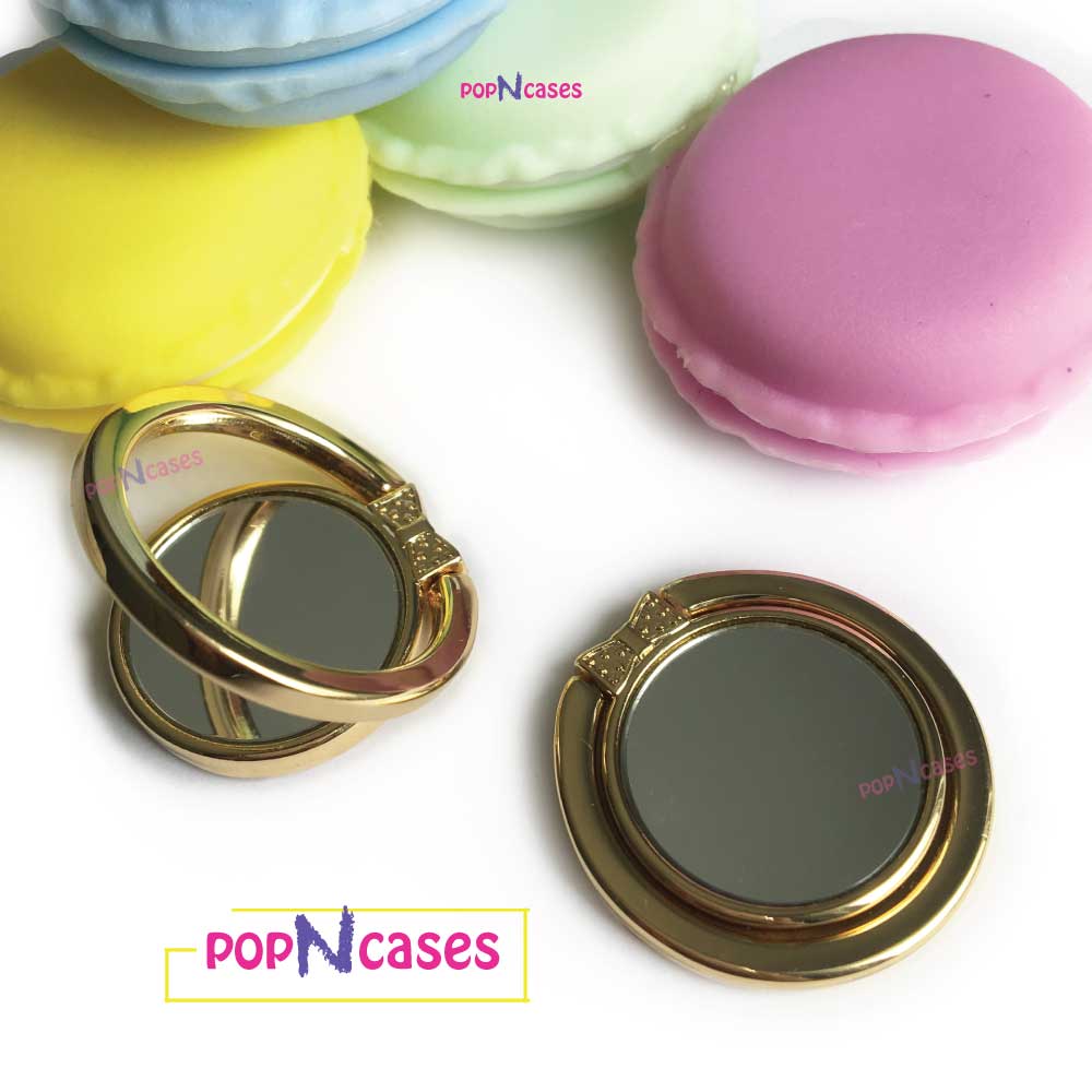 Gold-bow-ring-holder-phone-grip-stand-mirror-offinstyle