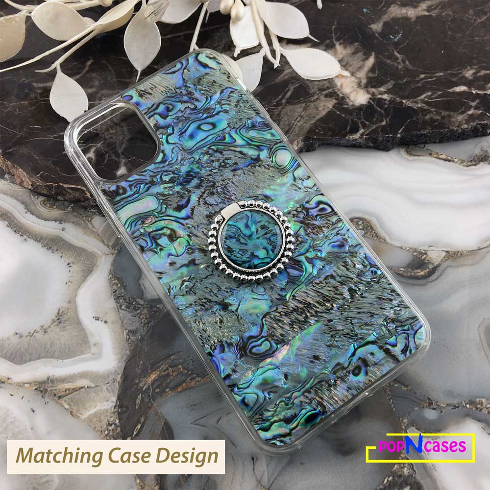 aqua-green-ocean-seashell-alabone-iphone-phone-case-matching-ring-holder-stand-popncases-offinstyle-toronto-canada