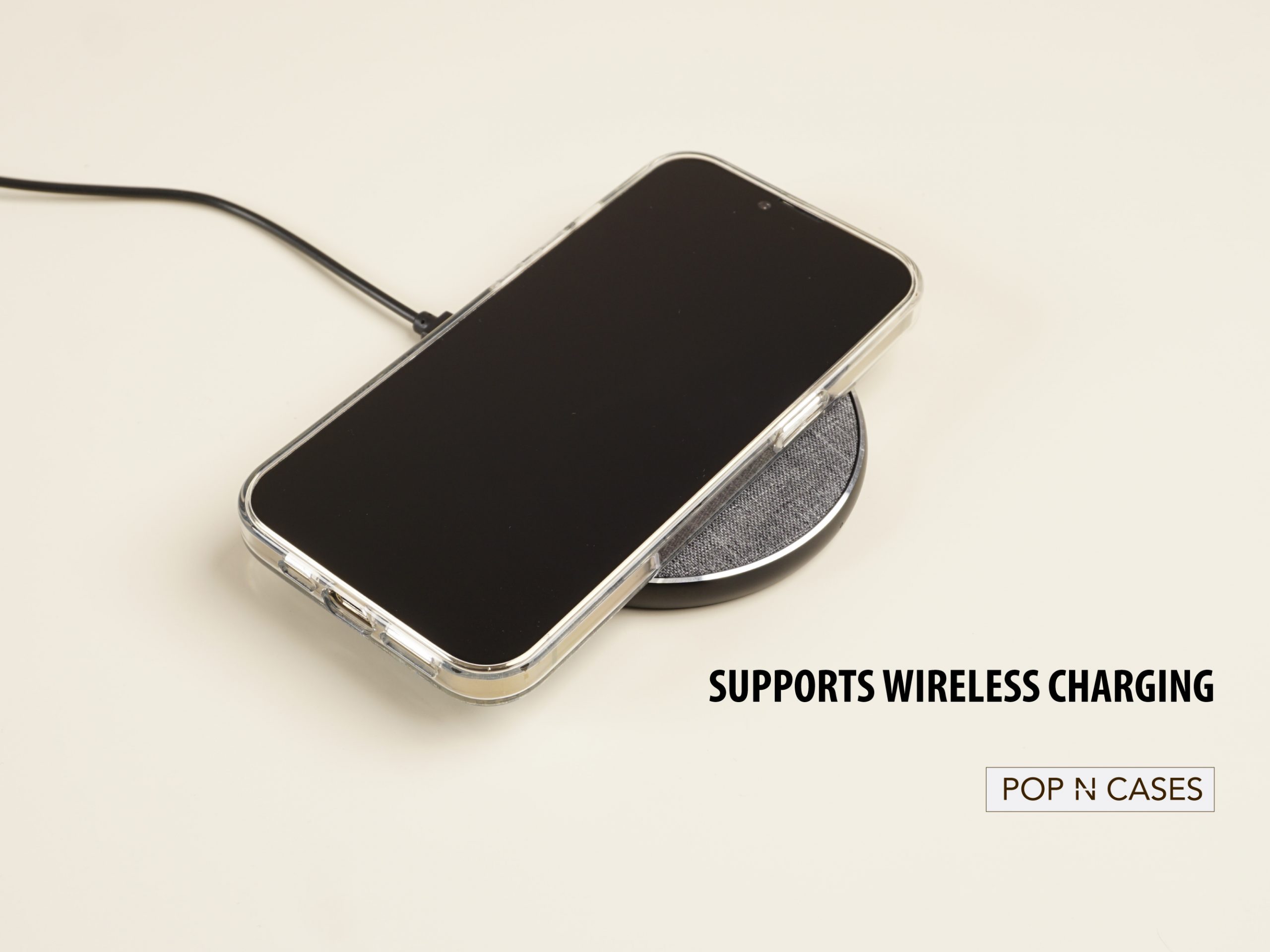 iPhone.14.Gel.Clear.TPU.case.Supports.Wireless.Charging