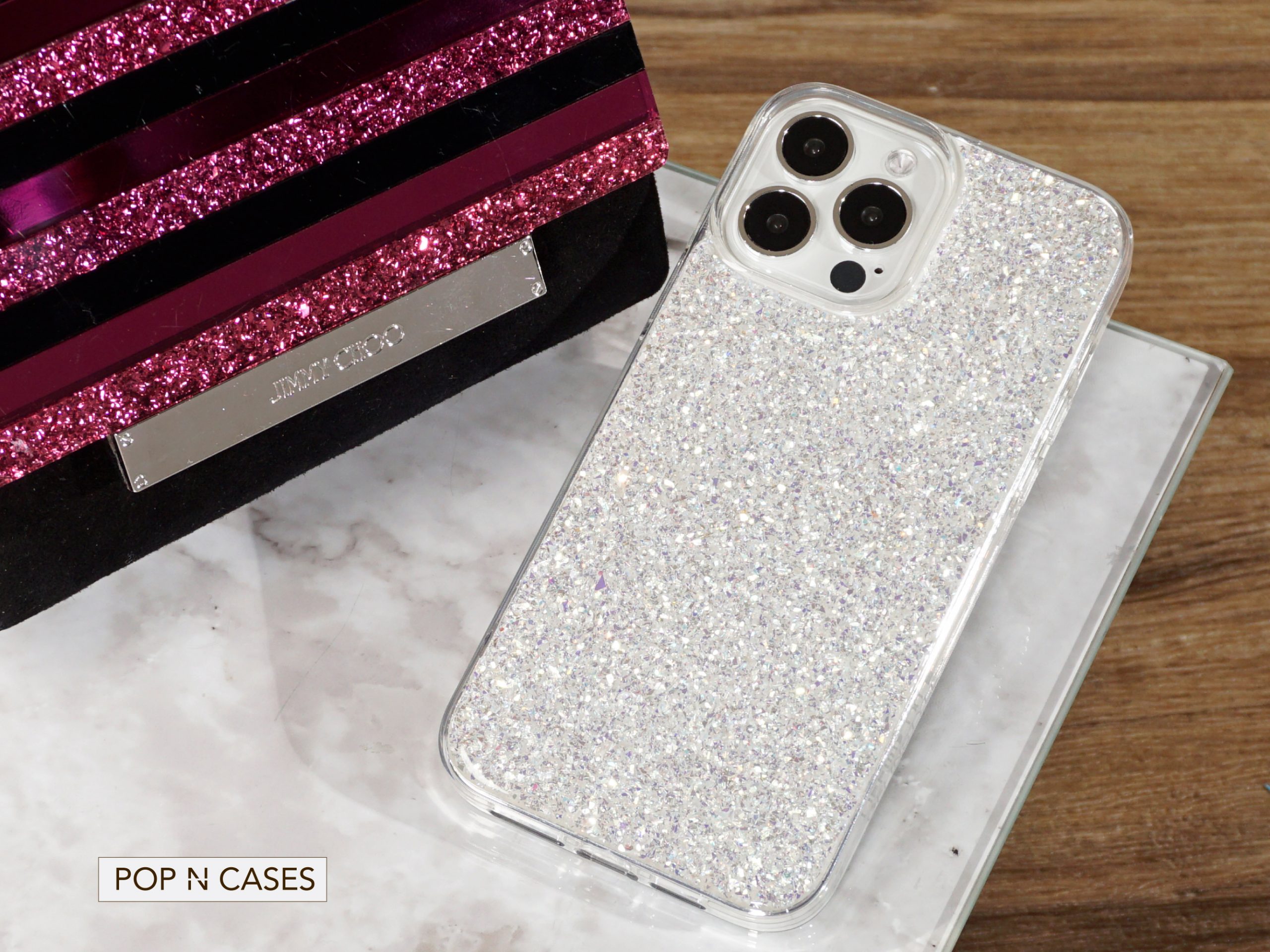 Glamour.iPhone.Crystal.Twinkle.Phone.Case.Iphone.16.iPhone.15.With.Jimmy.Choo.Acessory.Bag.Purse.iPhone.Phone.Case.Shop.Canada