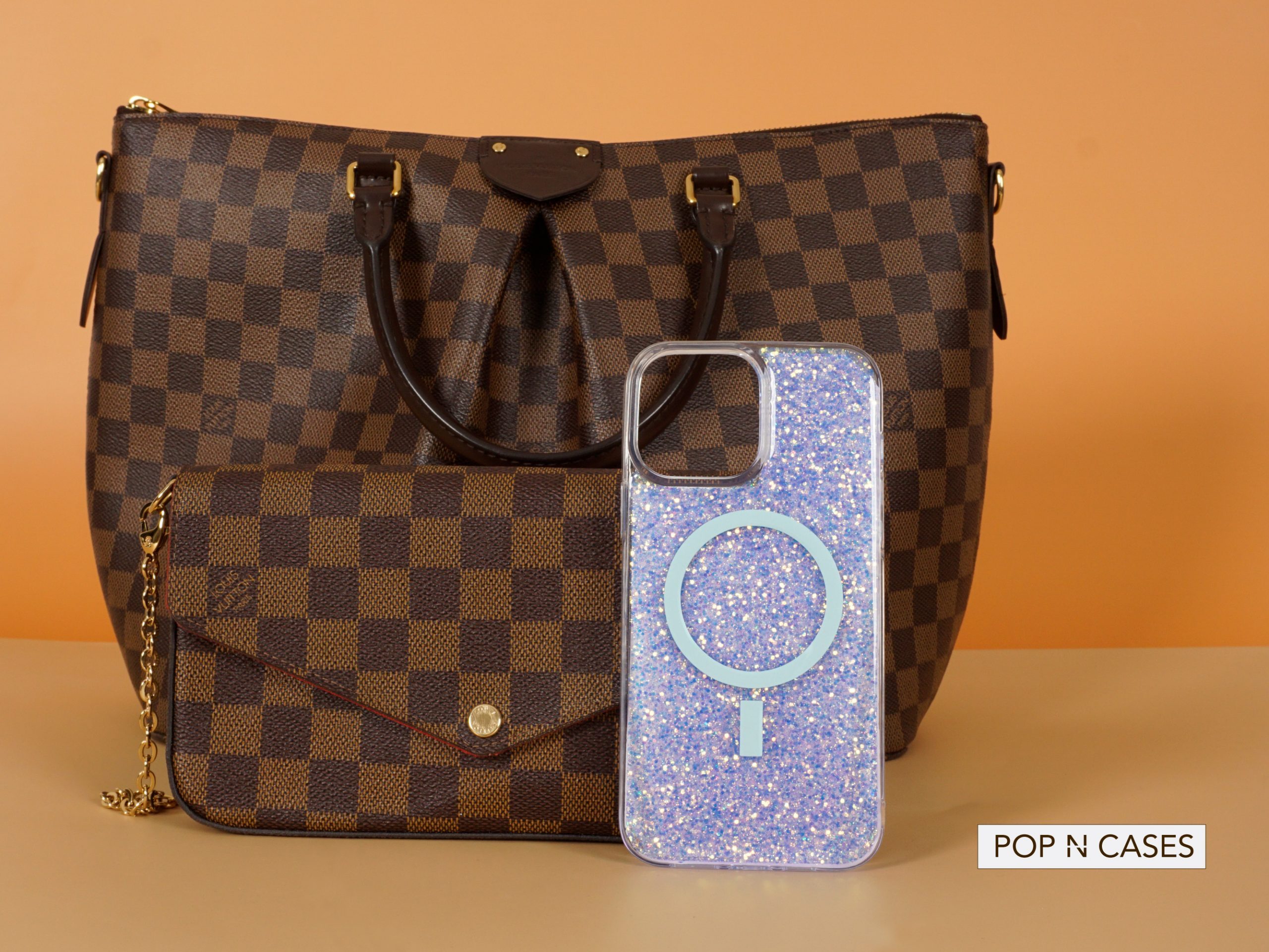 Luxury.Fashion.Louis.Vuitton.Purse.With.Stylish.Gold.DUst.Blue-Crystal.Glitter.iPhonecase.Canada