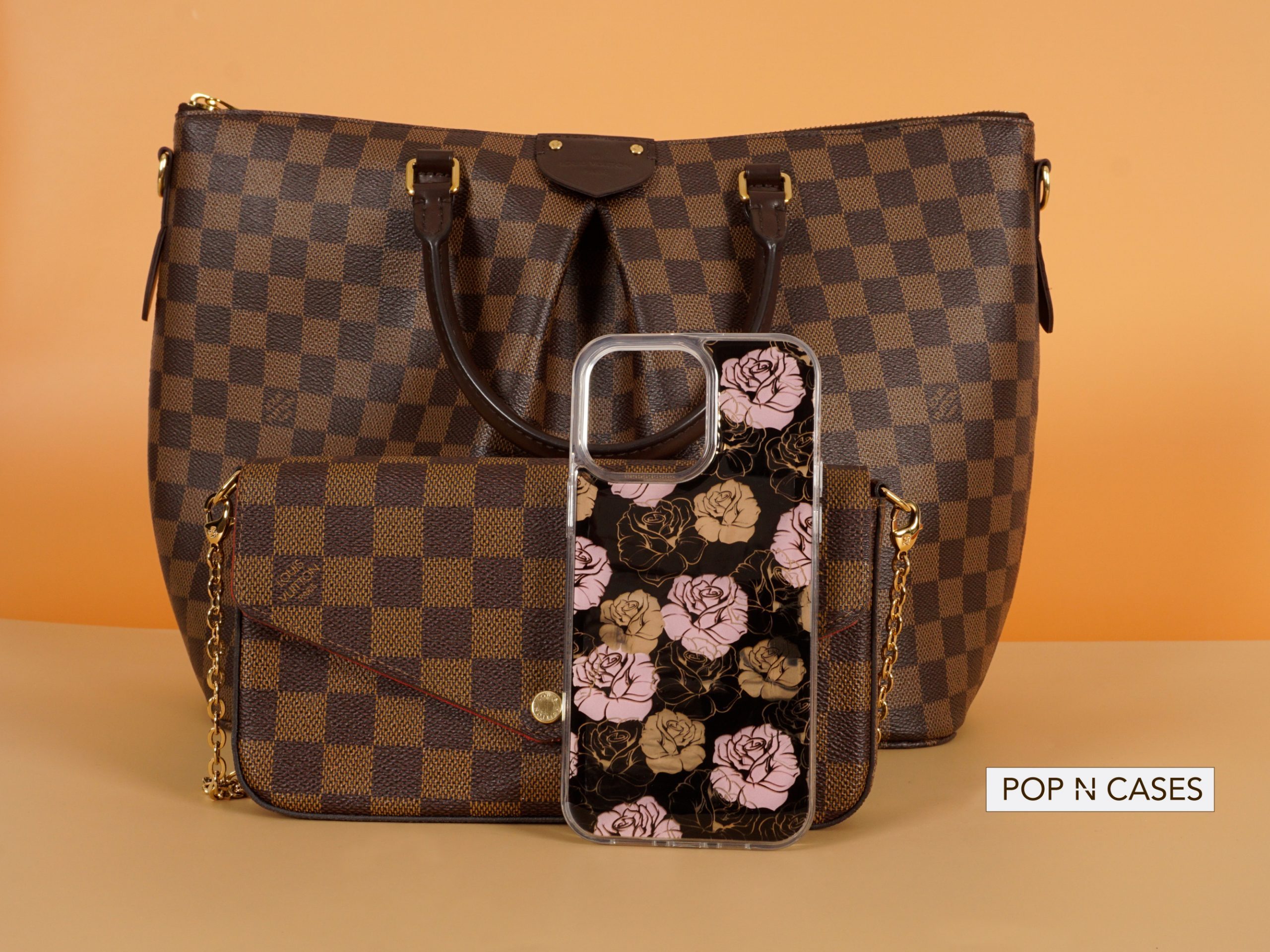 Reflective.Rose.Pattern.Iphone.Luxury.Case