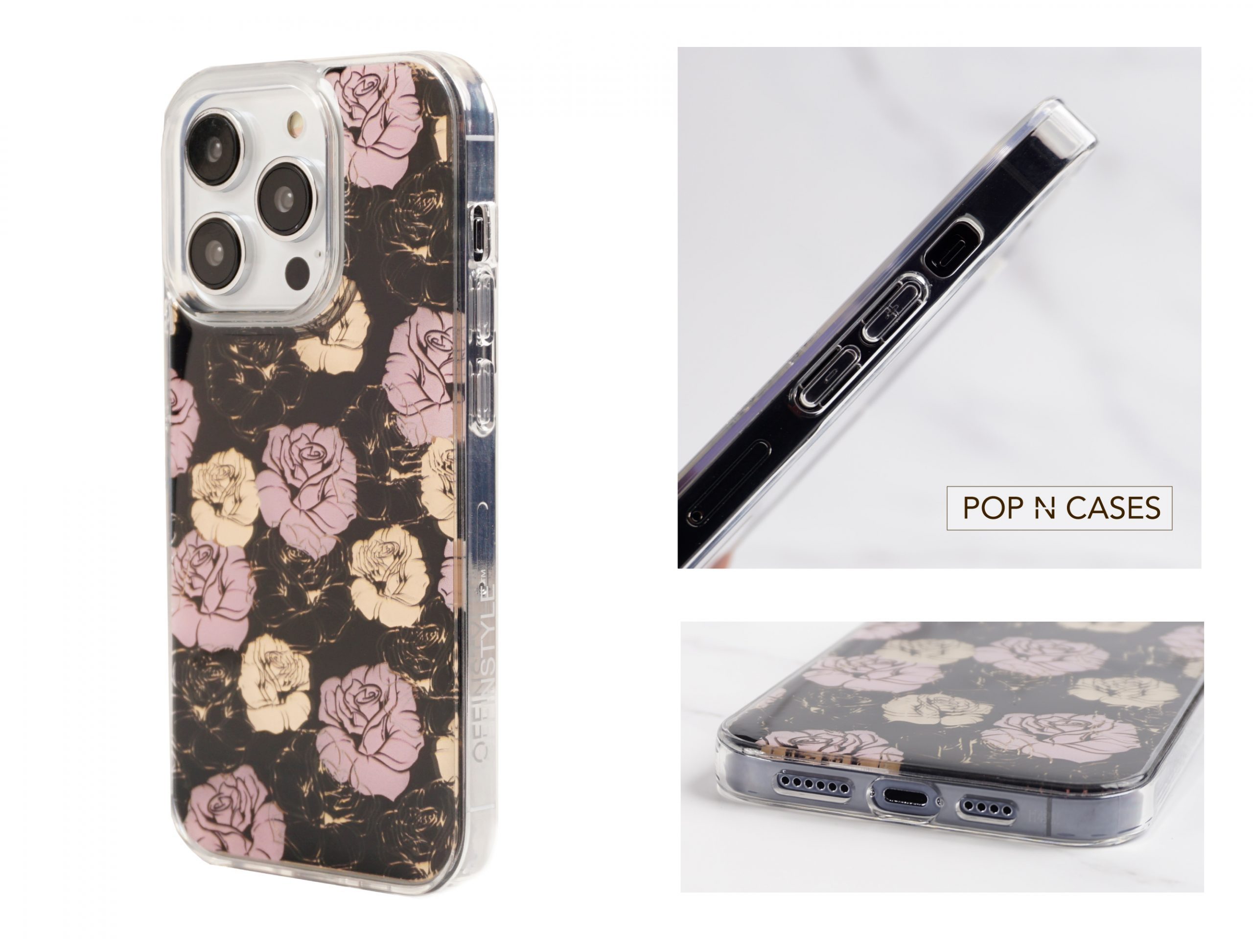 Rose.Gold.Flower.iPhone.Case+chargeport+side.buttons